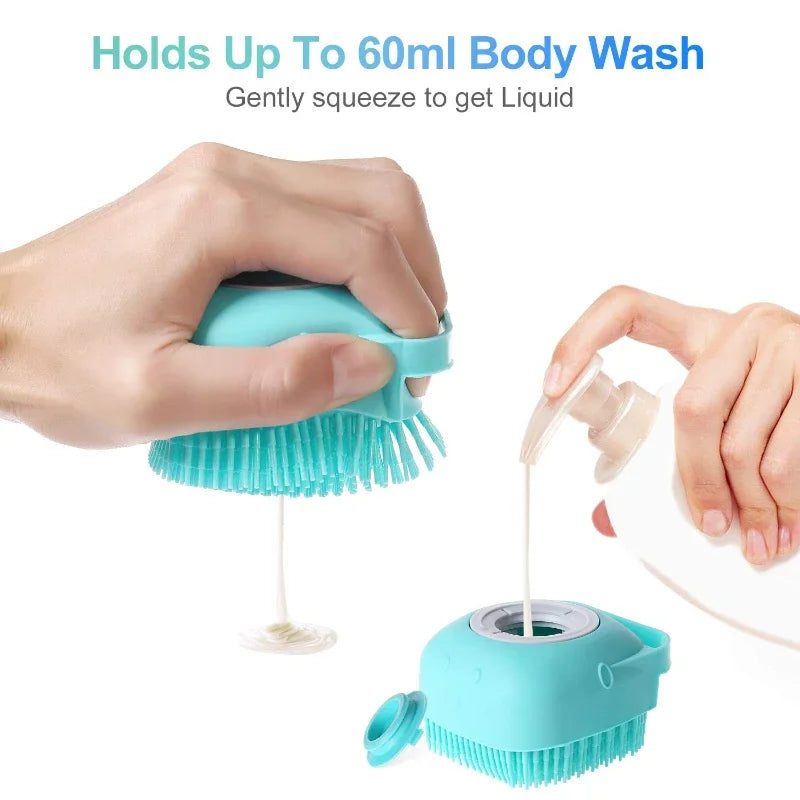 Pet Dog and Cat Shampoo Brush