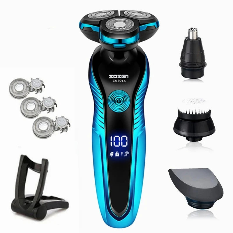 Rechargeable washable electric shaver