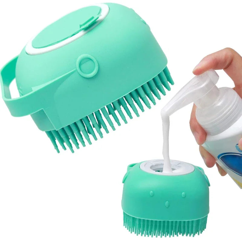 Pet Dog and Cat Shampoo Brush