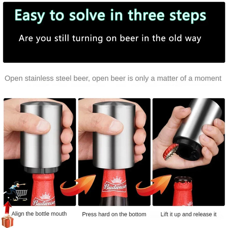 Top Press Bottle Beer Opener Automatic Press