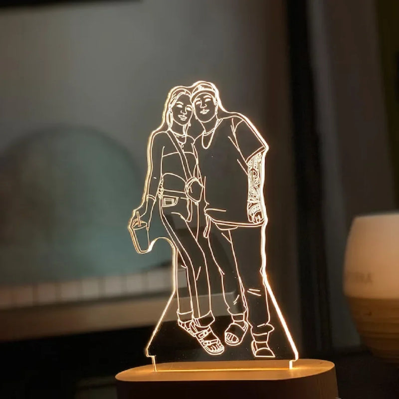 Lâmpada de foto personalizada 3D